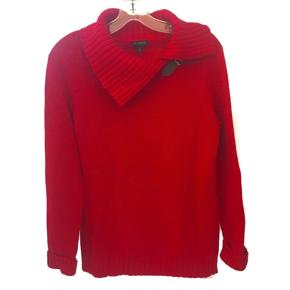 Vintage Talbots Women’s Sweater Cardigan  S Pink Long Raglan Sleeve Collared